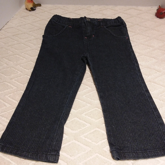 Calvin Klein pinstripe jeans with flowers - Picture 3 of 9